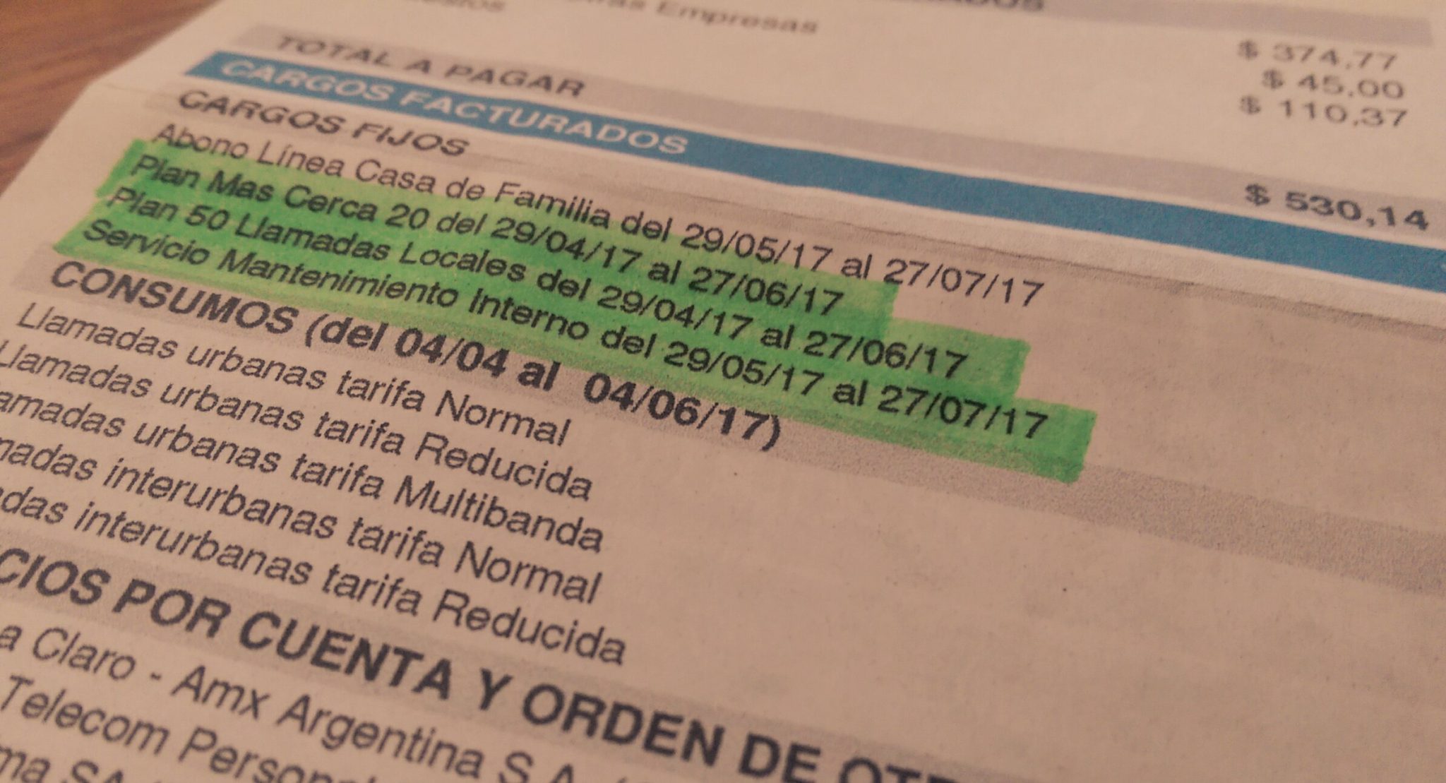 Telecom y la práctica ilegal de imponer servicios no contratados en sus facturas.
