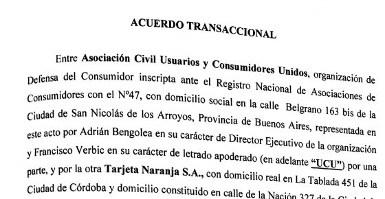 Acuerdo UCU c Tarjeta Naranja