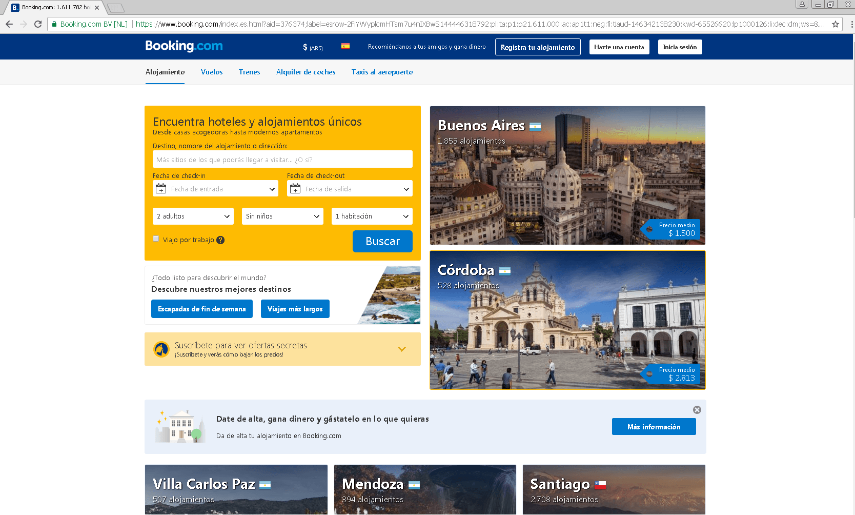 Usuario afectado por falta de control de BOOKING