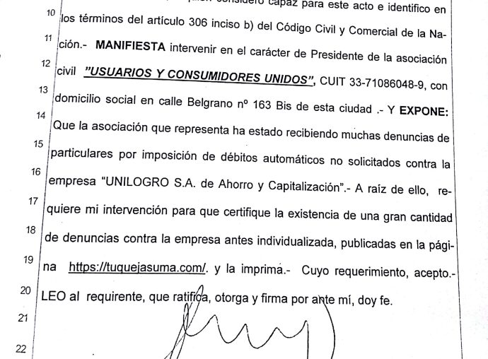 UCU demanda a UNILOGRO S.A. por prácticas abusivas