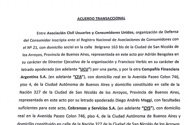 UCU LOGRA ACUERDO TRANSACCIONAL CON EFECTIVO SÍ Y BANCO DE GALICIA
