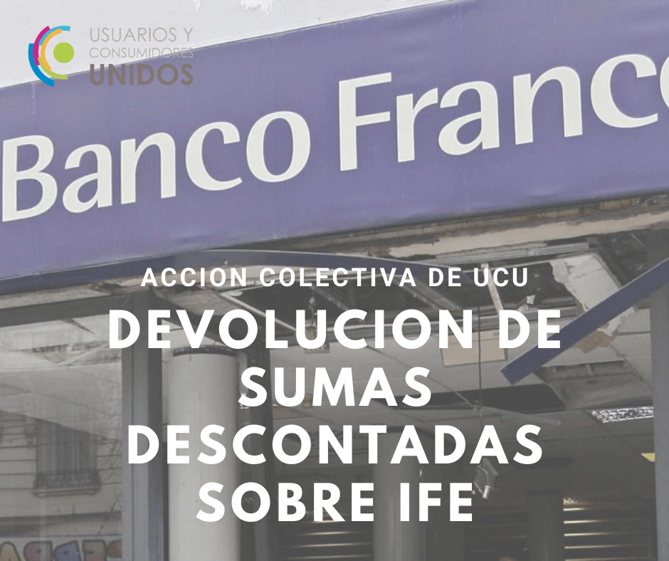 Ordenan al BBVA Francés el cese de descuentos sobre el IFE y la devolución inmediata del dinero a los clientes afectados.