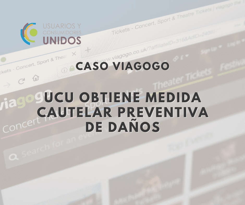Caso Viagogo: UCU obtiene medida cautelar preventiva de daños
