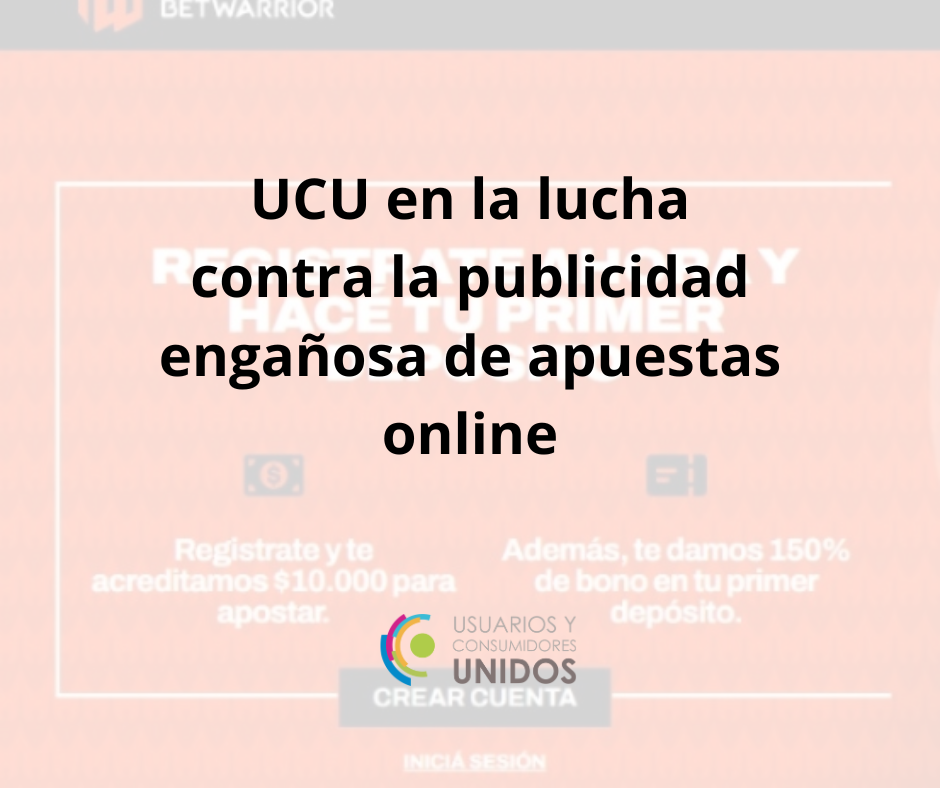Usuarios y Consumidores Unidos presentó demanda contra Betwarrior por publicidad ilícita