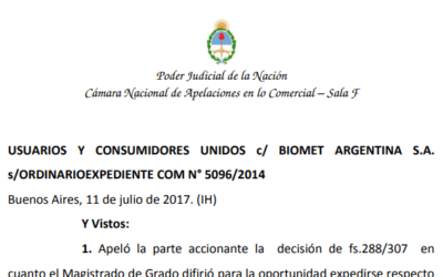 La justicia ordena medidas de publicidad para convocar a afectados por la empresa BIOMET