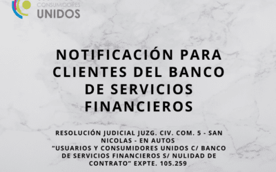 Atencion cliente del Banco de Servicios Financieros